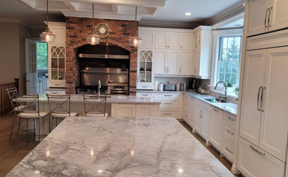 Kitchen floor plan screenshot with cabinet layout and appliance placement