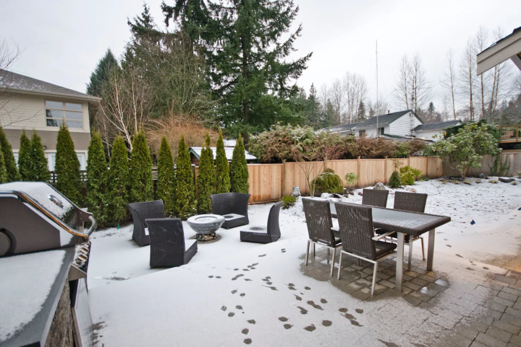Winter renovation Vancouver yard