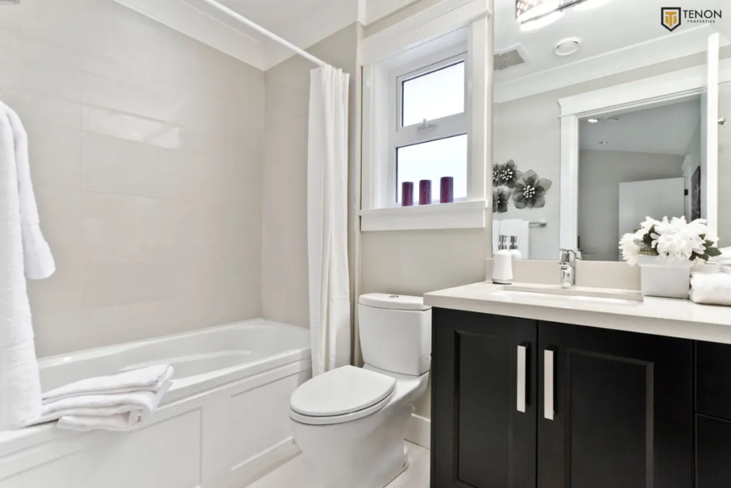Contemporary bathroom remodel completed in Vancouver BC