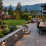 Landscaping renovation in Vancouver backyard