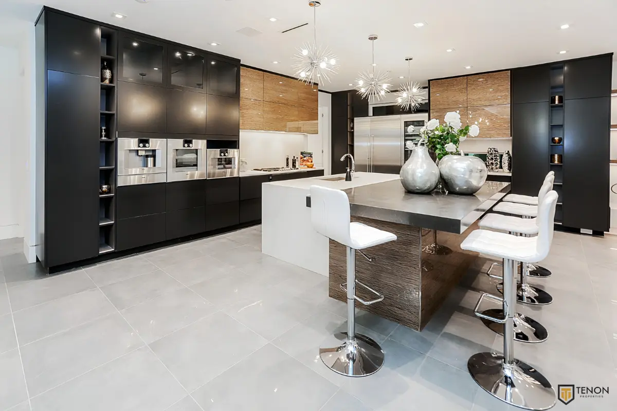 Completed kitchen renovation in Vancouver by Tenon Properties